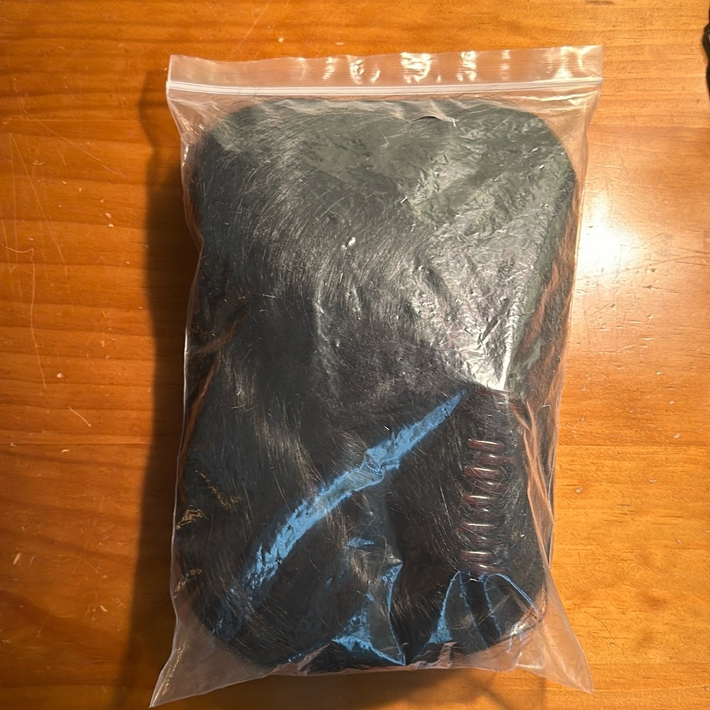 Black wig with attachment for cosplay!